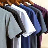 德绒保暖短袖 秋衣冬季 T恤男士 加绒加厚内衣圆领务必磨毛打底半袖