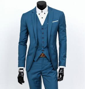 西服套装男士三件套商务休闲西装职业正装伴郎服新郎结婚礼服春秋