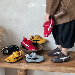 透气女童运动鞋 真皮儿童阿甘鞋 宝宝板鞋 男童德训鞋 潮 2026春秋新款