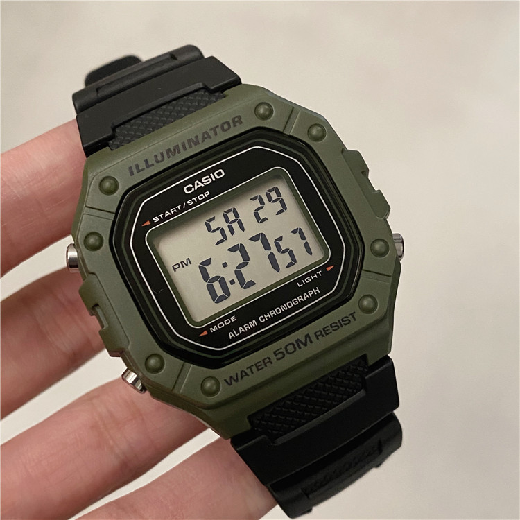 卡西欧复古小方块学生手表