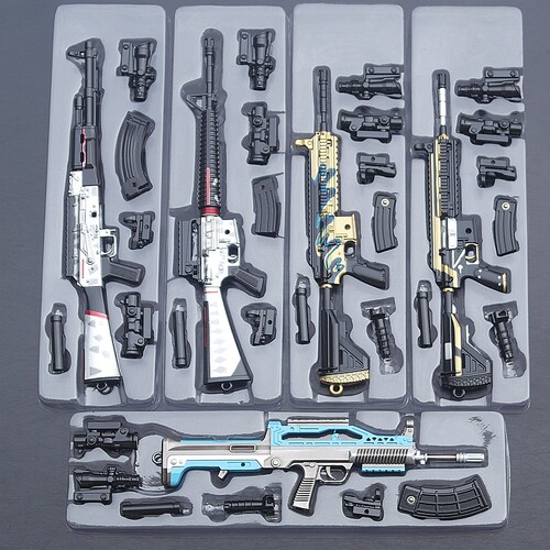 绝地大逃杀兵器玩具钥匙扣枪模型