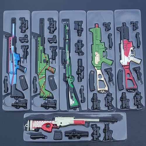 绝地大逃杀武器主播模型兵器玩具