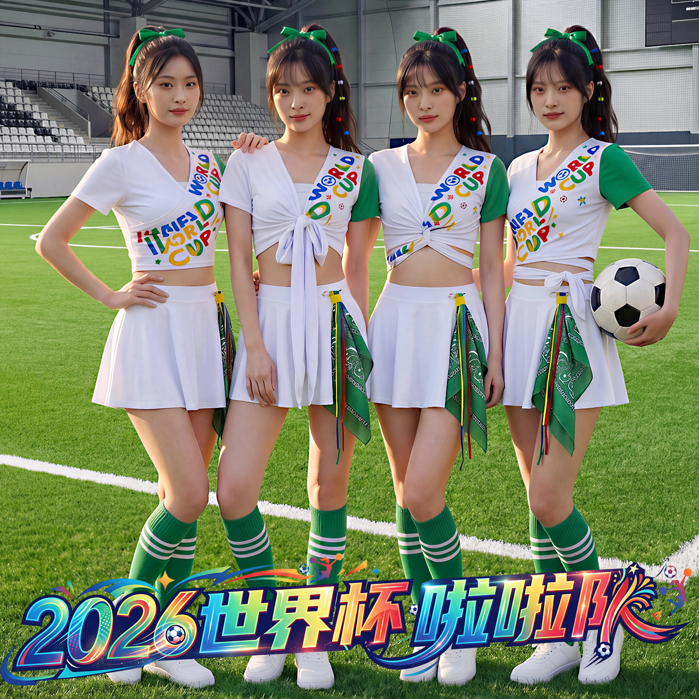 世界杯夜场gogo演出服女2026性感啦啦队演出服女足球宝贝ds舞蹈服