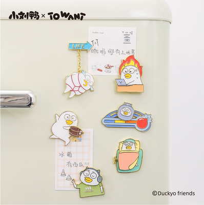 小刘鸭杂货铺磁吸盲盒卡通个性创意冰箱贴磁贴趣味装饰磁性贴片