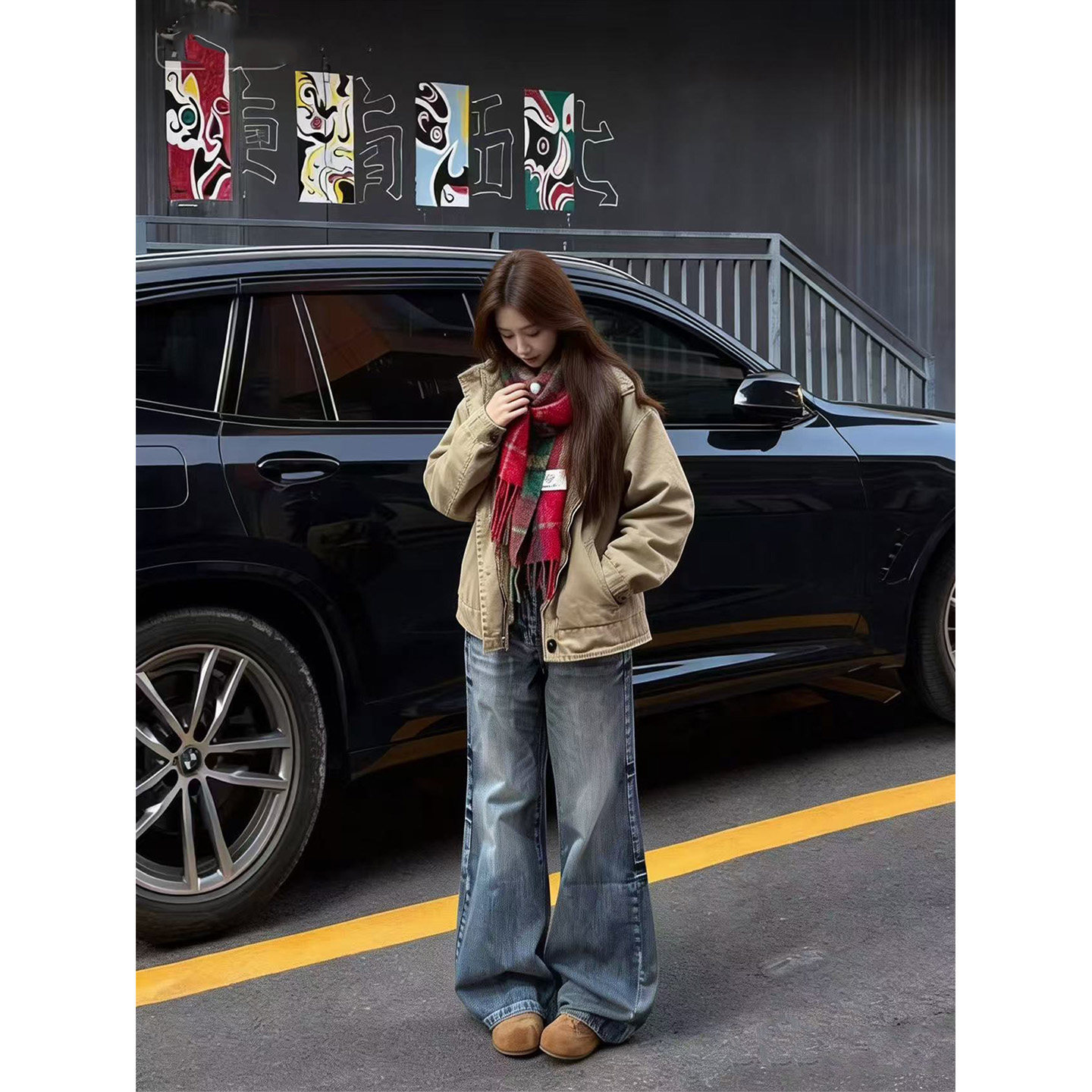 依琳家2026春季新款浅蓝色巨好看宽松直简阔腿牛仔裤子女梨型身材,女装/女士精品,牛仔裤,淘宝优惠券,粉丝福利购,淘宝优惠卷