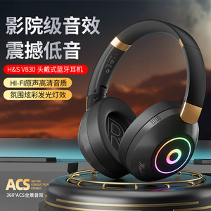 头戴式蓝牙耳机高音质大耳罩超长续航大电量电竞游戏运动听歌专用