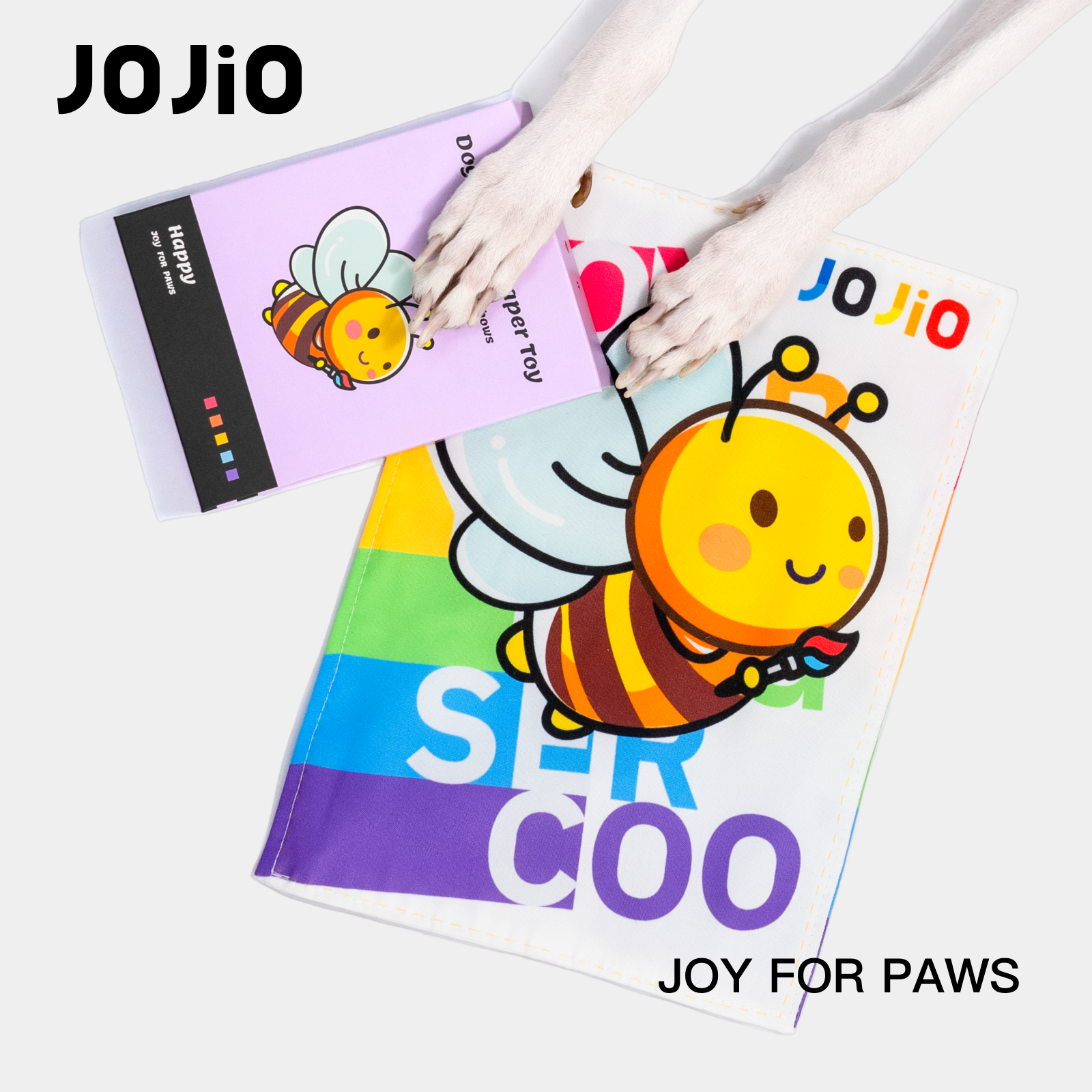 JOJIO角角狗狗彩虹响纸发声玩具幼犬小狗柴犬比熊解闷宠物玩具