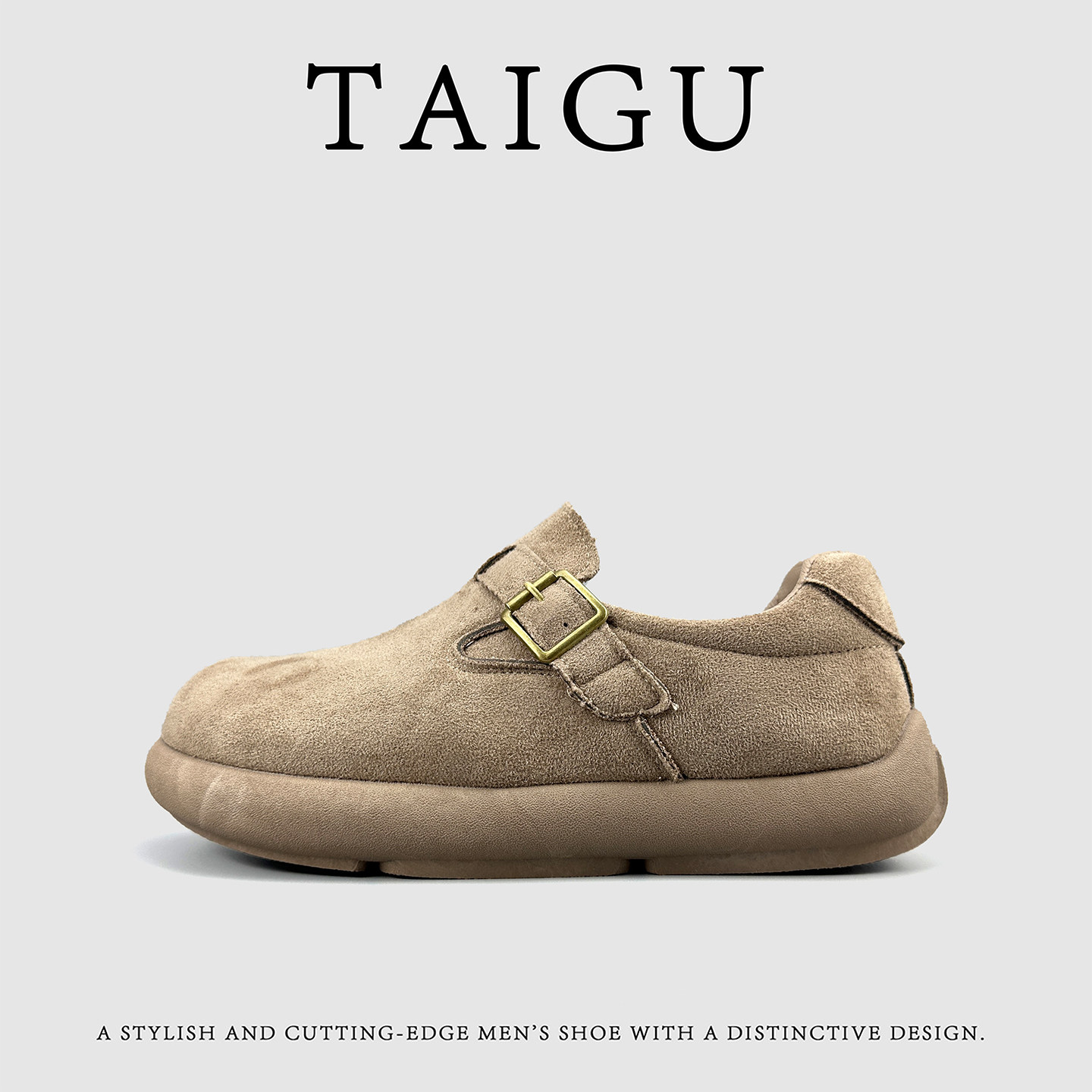 外贸韩国单大码勃肯鞋复古风百搭大头懒人一脚蹬休闲男鞋四季可穿