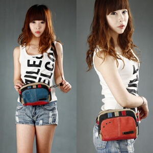 帆布包女包新款潮单肩包斜挎包韩版时尚小包包腰包迷你女式小方包