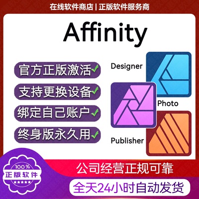 Affinity Designer Photo V2序列号激活码iPad 2 Publisher许可证