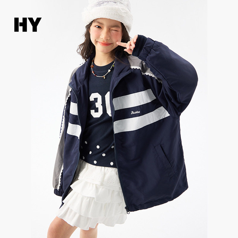 叮羊羊女童撞色外套春秋款2026新款春季洋气儿童休闲夹克女孩中大,童装/婴儿装/亲子装,夹克/皮衣,淘宝优惠券,粉丝福利购,淘宝优惠卷