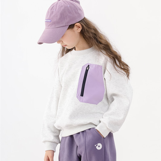 叮羊羊儿童拉链圆领卫衣