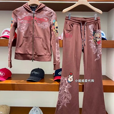 小姐姐Ed hardy潮牌专柜正品2025冬款女士外套E1RDW357-3280