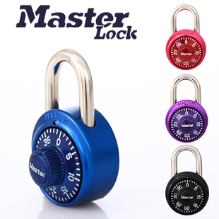 锁挂锁 Master保险柜固定转盘健身房柜子更衣柜学生门锁字母密码