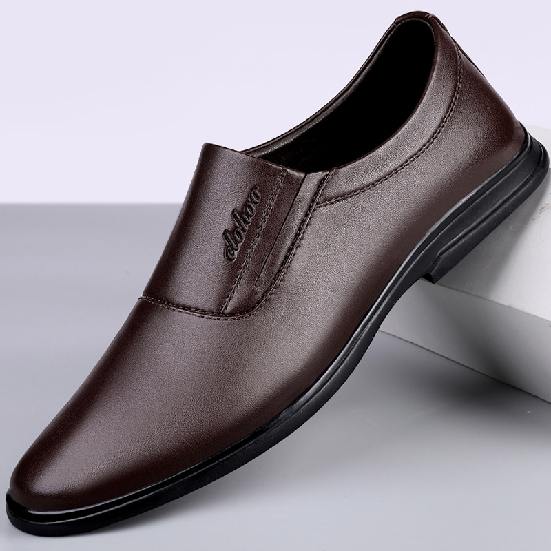 正装青年潮流软底休闲风新郎皮鞋