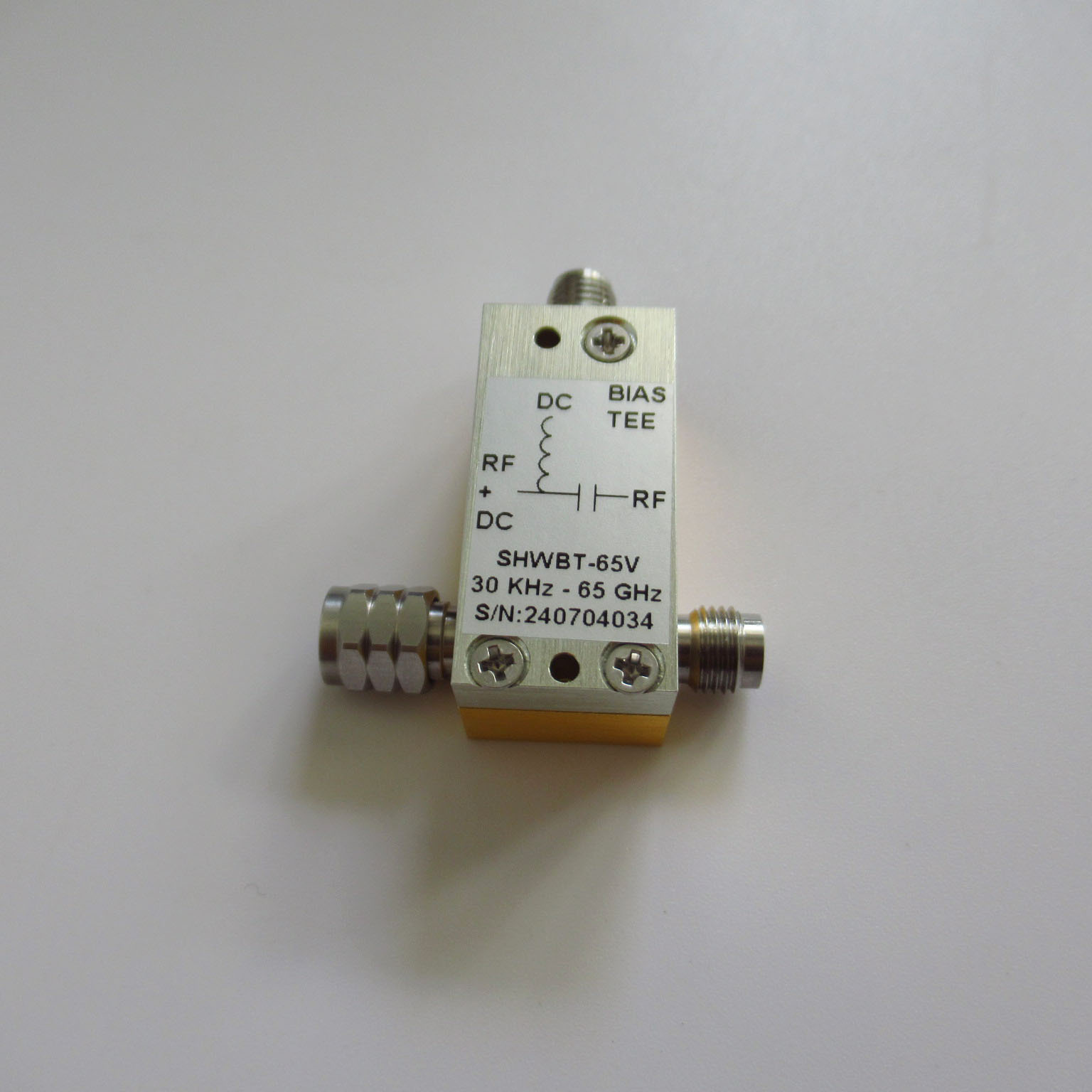 30KHz-67GHz1.85mm0.3A偏置器