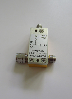30KHz-67GHz 1.85mm 25V/300mA 2W 高电压 高电流 射频宽带偏置器