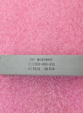 FSY进口 11.62-12.25GHz 射频同轴带通滤波器 中心频率11.95GHz