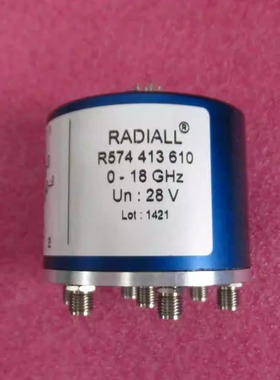 Radiall R574413610 DC-18GHz 28V SP6T 带负载 射频同轴机械开关
