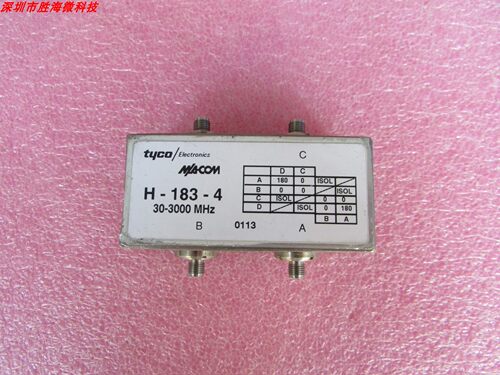 M/A-COM H-183-4 30-3000MHz Hybrid 0-180度 射频微波180度电桥