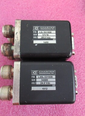 CHARTER进口 L2L-331508 DC-12.4GHz 24V N母 DBDP 射频同轴开关