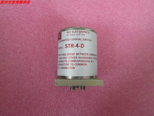 RLC STR-4-D DC-18GHz SMA 28V SP4T 射频微波 高功率 同轴开关