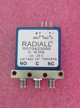 RADIALL进口 R570423000 DC-18GHz 28V SPDT 射频微波同轴开关