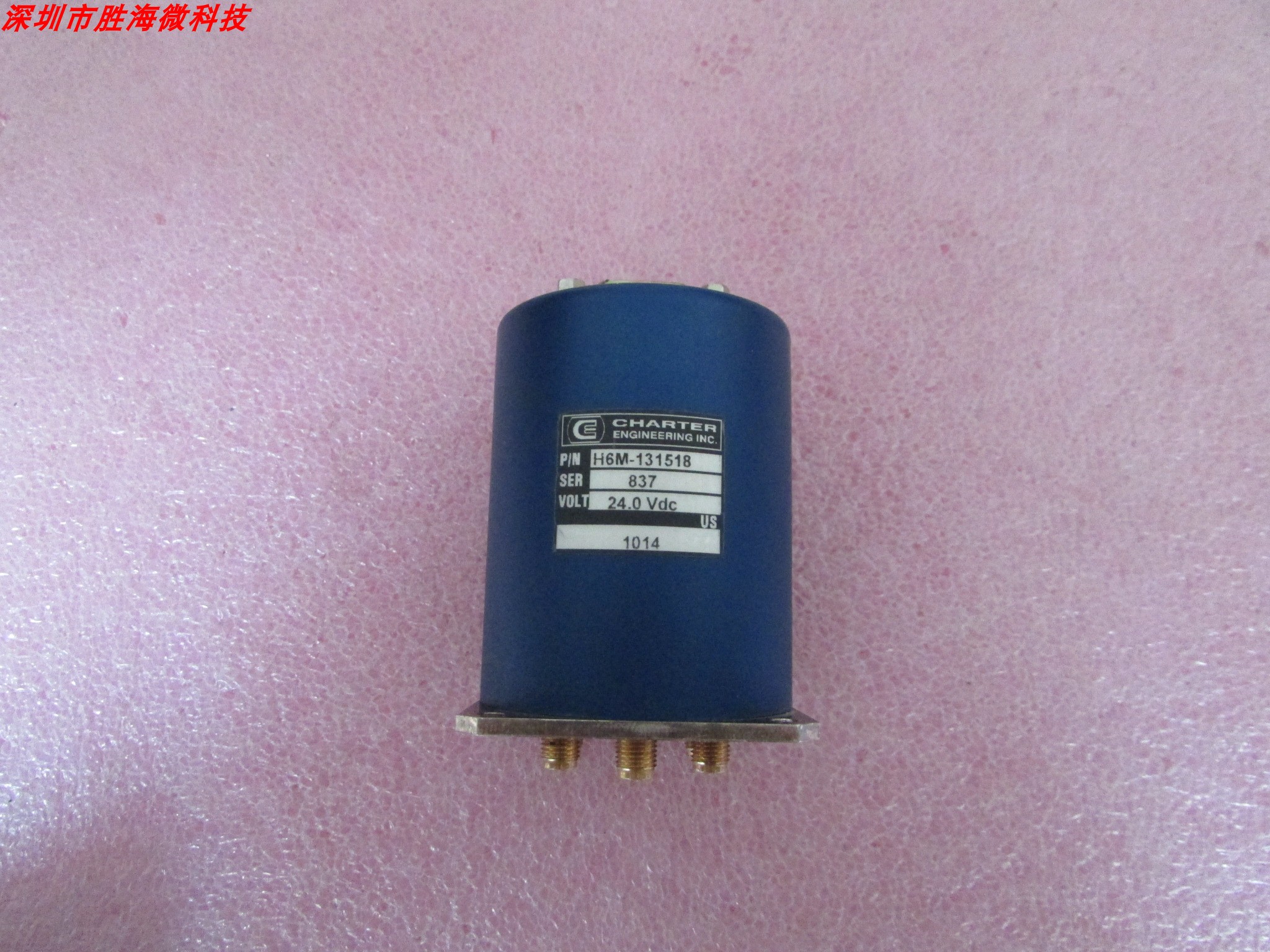 CHARTER H6M-131518 DC-18GHz SP6T 24V SMA母 射频微波同轴开关