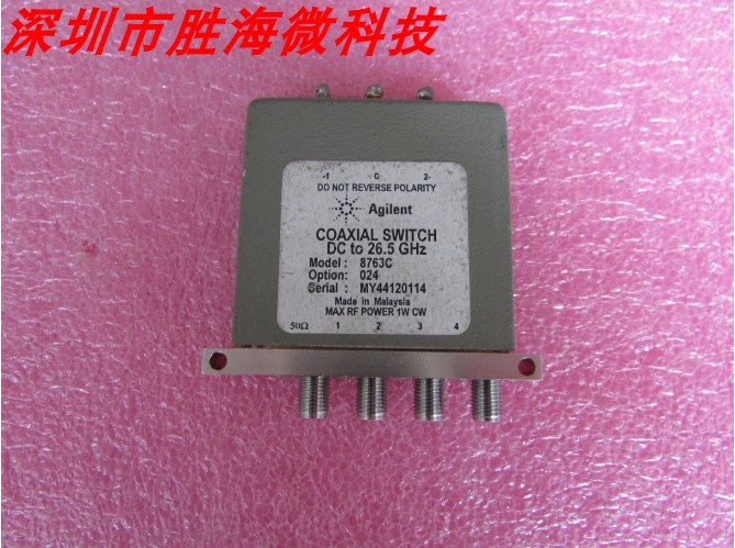 Agilent 8763C  DC-26.5GHz SPDT 24V 带负载 射频 微波 同轴开关
