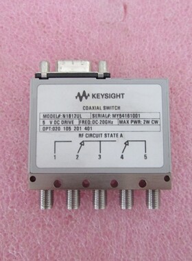 HP/Agilent N1812UL DC-20GHz 5V SMA 5端口 射频 多功能 开关