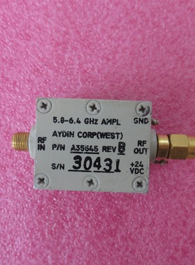 AYDIN CORP 5.8-6.4GHz 14dB 24V 射频低噪声放大器5800-6400MHz
