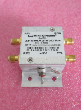 MINI ZFSWA2-63DR+ 500-6000MHz 带TTL控制 SPDT 射频电子开关