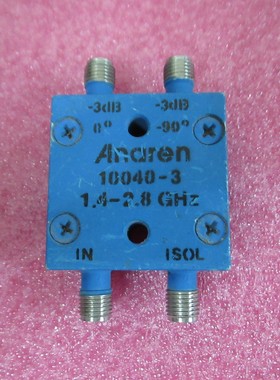 Anaren进口 10040-3 1.4-2.8GHz SMA 3dB耦合器 射频微波90度电桥