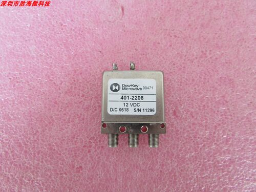 二手 Dowkey 401-2208 DC-18GHz 12V 单刀双掷 射频 同轴开关