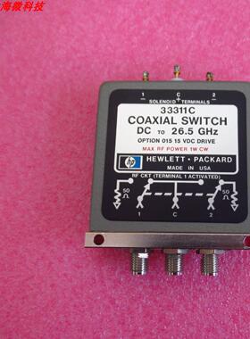 Agilent/HP 8762C 33311C DC-26.5GHz 5V 单刀双掷 射频同轴开关