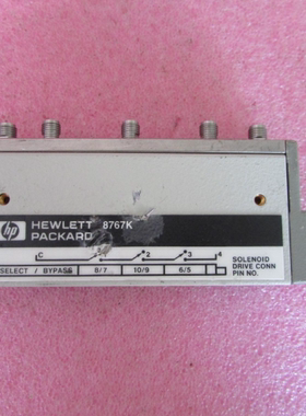 HP/Agilent 8767K DC-26.5GHz 24V 射频 微波  单刀四掷 开关