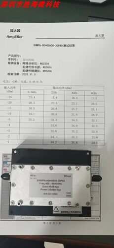 0.4-6GHz40dB功率放大器31dBm