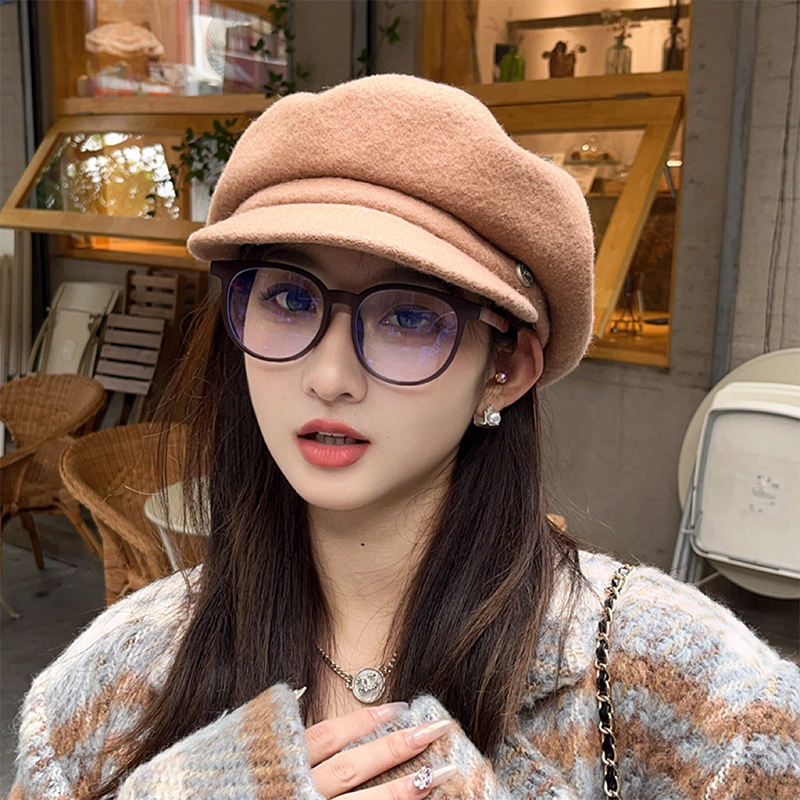 文艺复古鸭舌贝雷帽