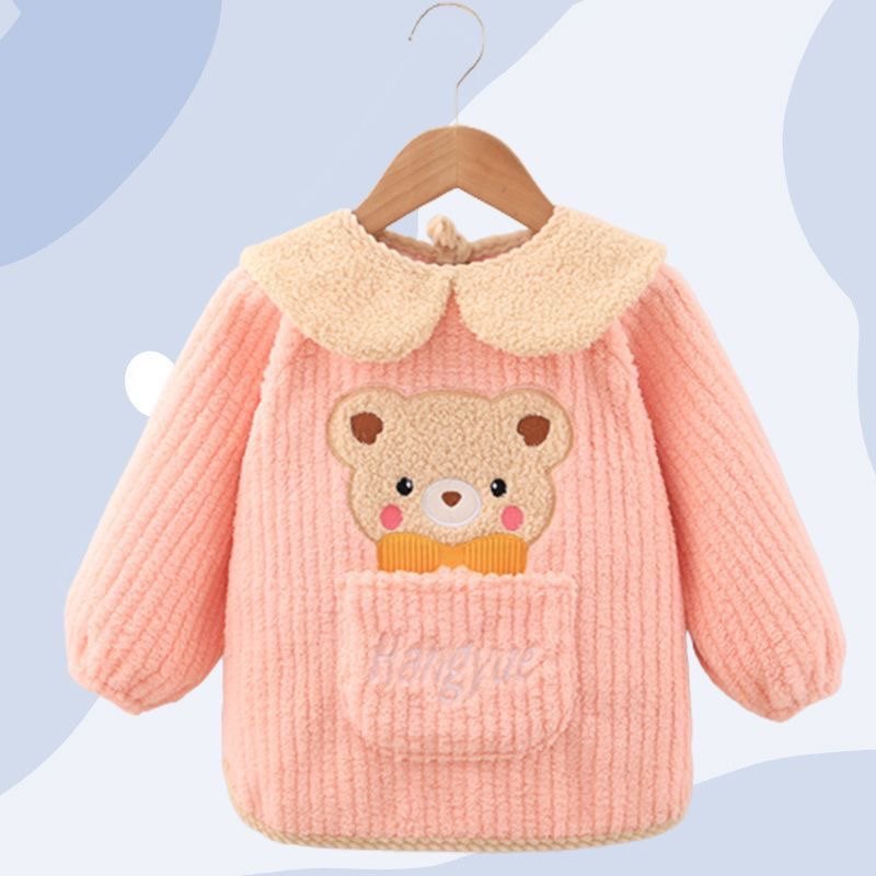 儿童罩衣羊羔绒外穿加厚防水防脏围兜男女宝宝秋冬季吃饭外套毛毛,童装/婴儿装/亲子装,反穿衣/罩衣,淘宝优惠券,粉丝福利购,淘宝优惠卷