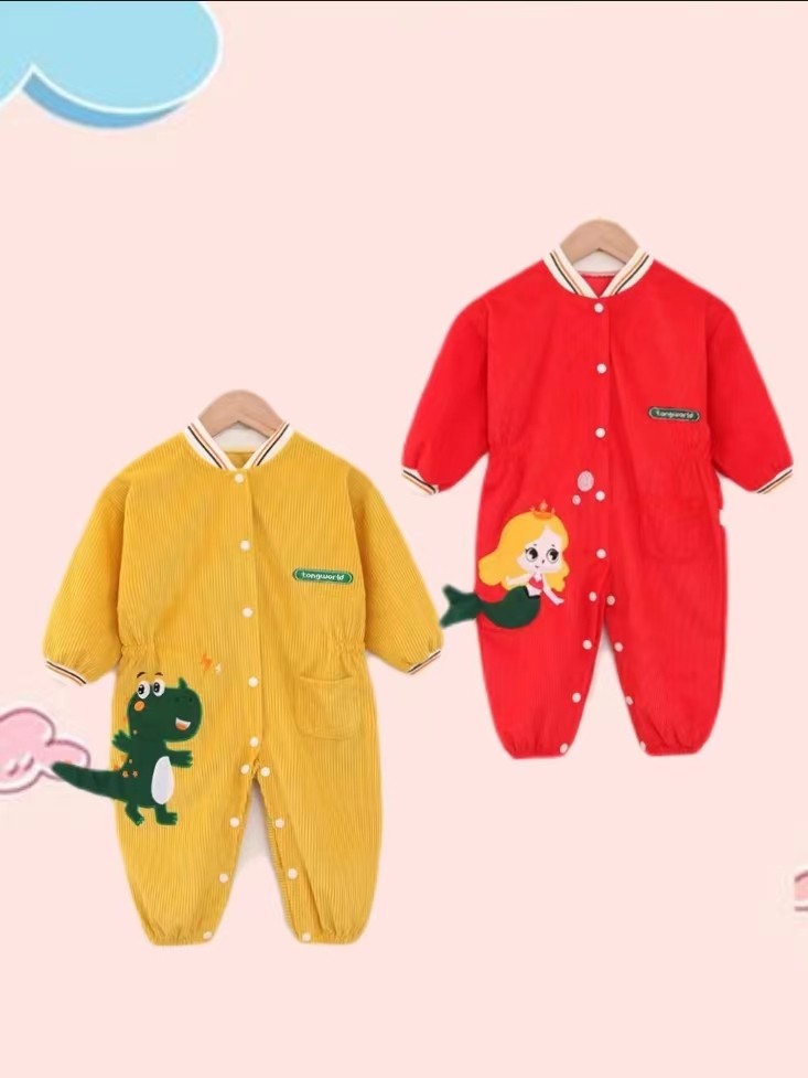 儿童连体护衣罩衣宝宝防脏爬服一体式哈衣婴儿外穿男女童秋冬耐脏,童装/婴儿装/亲子装,连身衣/爬服/哈衣,淘宝优惠券,粉丝福利购,淘宝优惠卷