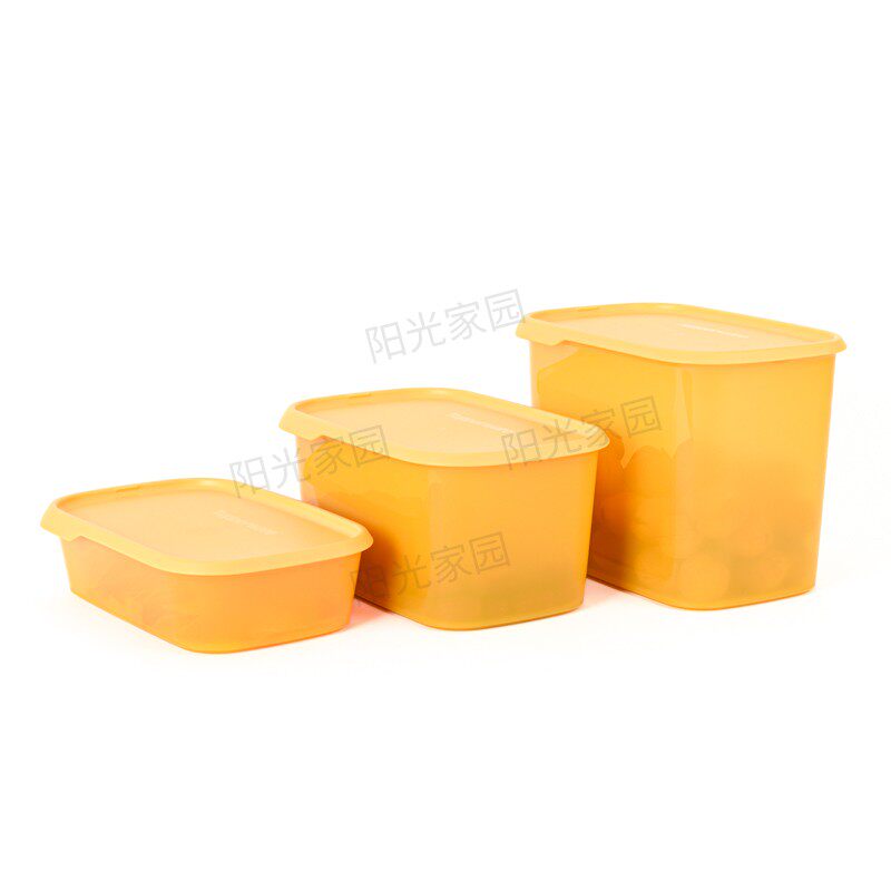 特百惠 易开储鲜长方密封盒 干货储藏 冰箱冷藏保鲜收纳盒图片