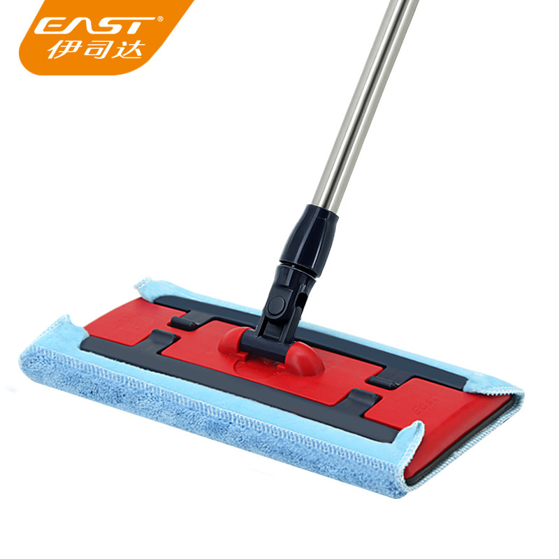 伊司达大百合平板拖把夹毛巾实木地板拖布瓷砖地拖墩布地家用平拖