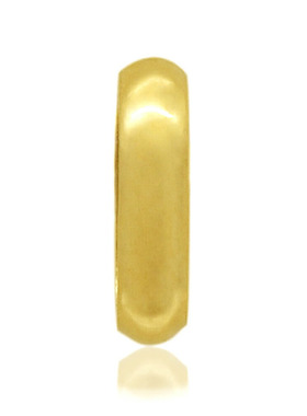1个日本18k金黄金首饰配件吊坠用 光滑型配件丨长7.0mm 宽1.5mm