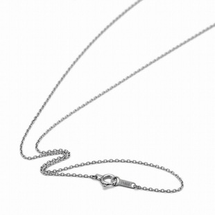 日本pt850铂金项链素链十字链O字链o字链 铂金长链细链丨宽1.0mm