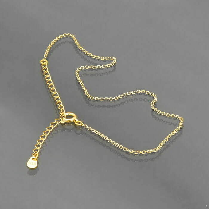 日本18K黄金脚链气质时尚4切面十字链O字链脚饰丨宽1.2mm