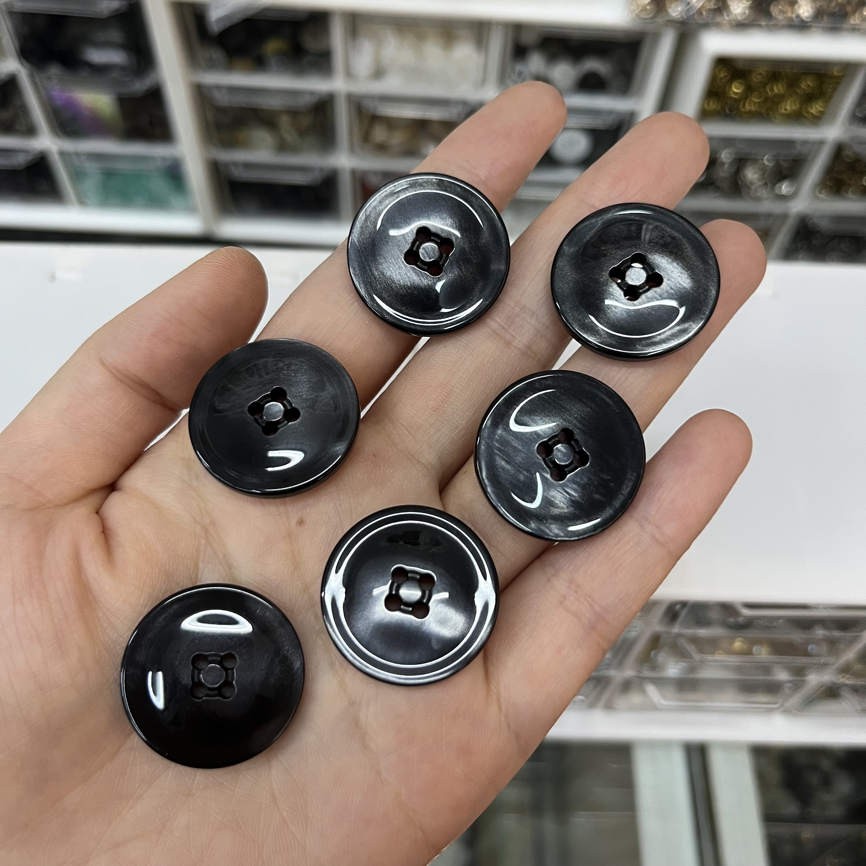 异形品质仿贝乱花高脚合金扣子风衣大衣西装钮扣钮扣风衣扣西服扣