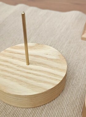 白蜡实木方块圆形长diy战模型胸像质底座手办哔哩摆件地托展示架