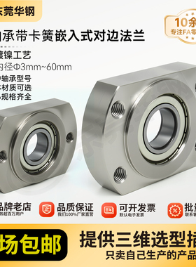 SHD带扣环嵌入对边法兰带座单轴承座组件固定座BGCR BFJ22包邮50