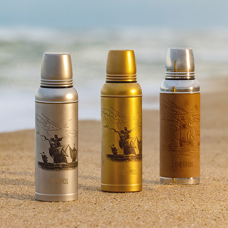 膳魔师保温杯400ML大容量带杯套