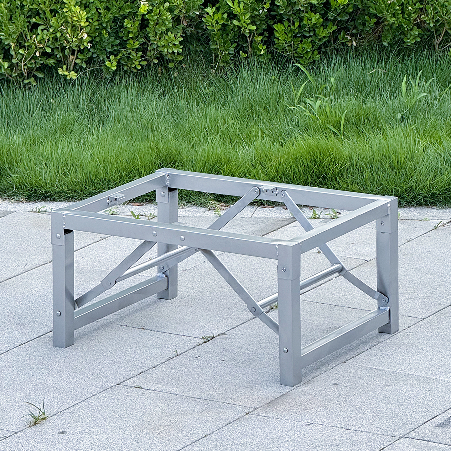 折叠小桌腿支架 小桌板脚架 长方形简易桌架 桌腿架